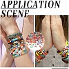 300Pcs 12 Style 2-Hole Glass Seed Beads SEED-AR0001-35-5