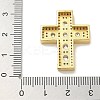 Rack Plating Brass Micro Pave Cubic Zirconia Pendants KK-L224-063G-4