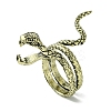 Snake Alloy Cigarette Holder Ring RJEW-K275-26AB-1