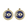 304 Stainless Steel Enamel Pendants STAS-L302-17G-1