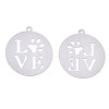 Non-Tarnish 201 Stainless Steel Pendants LS-X-STAS-R114-005P-2