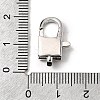 Brass Clear Cubic Zirconia Lobster Claw Clasps KK-Z078-48A-P-3
