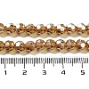 Electroplate Transparent Glass Beads Strands EGLA-A035-T6mm-A04-4