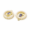 Rack Plating Alloy Glass Pendants FIND-G054-11LG-3