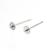 Tarnish Resistant 304 Stainless Steel Stud Earring Findings LS-STAS-D448-089P-4mm-1