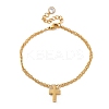 304 Stainless Steel Charm Bracelets BJEW-K265-01G-4