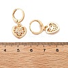 Brass Micro Pave Clear Cubic Zirconia Hoop Earrings for Women EJEW-G428-24G-02-5
