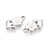304 Stainless Steel Flower Pendants STAS-T069-30P-2
