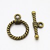 Tibetan Style Alloy Toggle Clasps LS-TIBE-EA9138Y-AB-FF-1