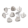 Tarnish Resistant 304 Stainless Steel Ear Stud Findings STAS-P198-21-3