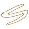 PVD Vacuum Plating 304 Stainless Steel Curb Chain Necklace NJEW-S420-001A-G-4