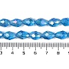 Transparent Electroplate Glass Beads Strands EGLA-N013-T4mm-B17-4