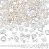 450Pcs 15 Styles Acrylic & ABS Plastic Beads Imitation Pearls OACR-AR0001-23-1