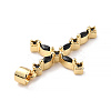 Eco-friendly Brass Micro Pave Cubic Zirconia Pendants X-KK-D066-26G-RS-3