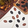 50Pcs 2 Colors 2-Hole PU Leather Buttons BUTT-CL0001-05A-4