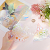 4Pcs 4 Styles PET Rainbow Window Clings Stickers DIY-GF0007-63-3
