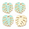 Brass Enamel Pendants KK-A153-07G-E-1