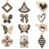 24Pcs 12 Styles Alloy Enamel Pendants ALRI-FS0001-05-3