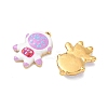 304 Stainless Steel Enamel Pendants STAS-Q119-05G-03-2