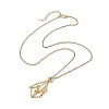Crystal Cage Holder Necklace X-NJEW-JN04588-2