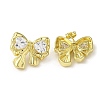 Brass Stud Earrings EJEW-D109-05G-1