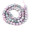 Anti-Tarnish Electroplate Glass Beads Strands EGLA-T021-10mm-15-06-2