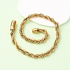 10MM 304 Stainless Steel Rope Chain Necklaces NJEW-C099-07A-G-2