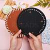 2Pcs 2 Colors PU Leather Knitting Crochet Bags Nail Bottom Shaper Pad DIY-SZ0001-83A-6