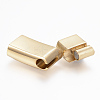 304 Stainless Steel Magnetic Clasps with Glue-in Ends STAS-F130-09G-2