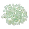 Frosted Transparent Glass Beads GLAA-A045-04-2