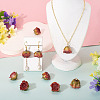 10Pcs Preserved Rose Pendants KY-TA0001-59C-7