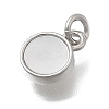 Brass & Natural Shell Flat Round Charms KK-D431-025A-02P-2