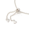 Natural Pearl Link Slider Bracelet BJEW-JB09449-02-4