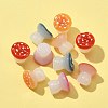 10Pcs Luminous Resin Mushroom Ornament RESI-FS0001-59-4