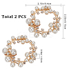 Plastic Imitation Pearl Shoe Decoration FIND-GF0004-99-2