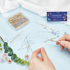 160Pcs 2 Styles 304 Stainless Steel Ball Head Pins and 160Pcs 2 Styles Flat Head Pins STAS-SC0007-74-3