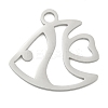 Non-Tarnish 304 Stainless Steel Pendants STAS-B056-10P-04-1