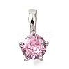 Brass Micro Pave Cubic Zirconia Charms KK-D356-05D-P-1