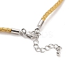 Braided Round Imitation Leather Bracelets Making BJEW-H610-01P-11-2
