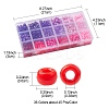 1620Pcs 36 Style Transparent & Opaque Plastic Beads KY-YW0001-42-3