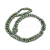 Electroplate Synthetic Magnetic Hematite Beads Strands G-A263-B01-02B-2