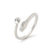 Brass Cup Peg Open Cuff Ring Settings KK-G518-10P-01-1