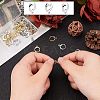 Brass Huggie Hoop Earring Findings KK-NB0002-27-3