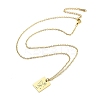 Birthday Flower 304 Stainless Steel Pendant Nacklaces For Women STAS-S124-03G-07-2