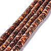 Assembled Synthetic Bronzite and Imperial Jasper Beads Strands G-I318-07-1