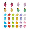 116Pcs 16 Colors Transparent Resin Cabochons RESI-TA0001-23-2