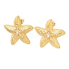 Starfish 304 Stainless Steel Rhinestone Stud Earrings EJEW-P332-04G-2
