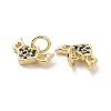 Brass Micro Pave Cubic Zirconia Pendants KK-E068-VF137-3