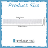 200Pcs PE Makeup Brush Protector Reusable Expandable Mesh Cover MRMJ-GF0001-51D-2