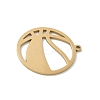 304 Stainless Steel Pendants STAS-F326-05G-2
